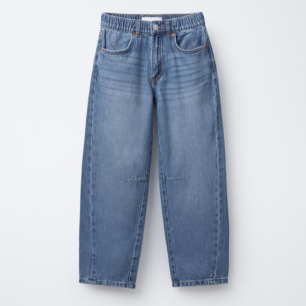 New Zara Girl Baggy Fit Blue Cortton Jeans Size 13-14